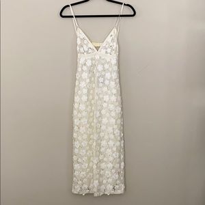 WFFS White Floral Lace Midi